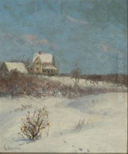 Tracks In Snow by Ernest Lawson