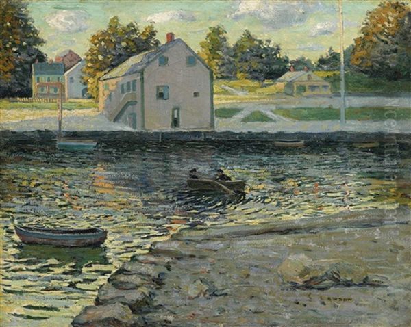 Boating On The Connecticut River by Ernest Lawson