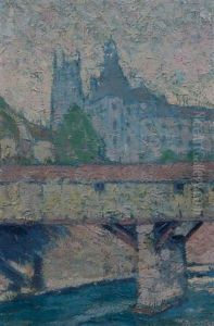 Covered Bridge by Ernest Lawson