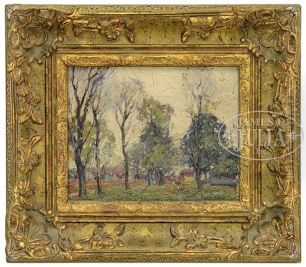 Landscape With Trees, Houses And Figures - view 1