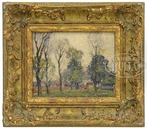 Landscape With Trees, Houses And Figures Landscape With Trees, Houses And Figures