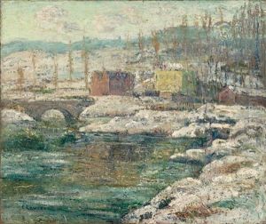 Tibbetts Creek In Winter by Ernest Lawson
