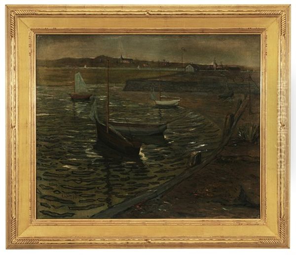 Sailboats In A Harbor - view 1