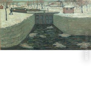The Lock, New Hope, Pennsylvania by Ernest Lawson