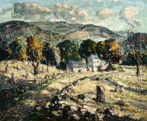 Summer, Rural Farm Scene Summer, Rural Farm Scene