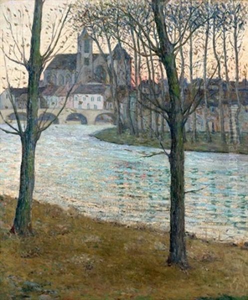 Twilight In Winter, Moret-sur-loing - view 1