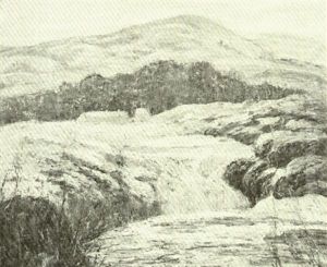 Winter Landscape With Waterfall by Ernest Lawson