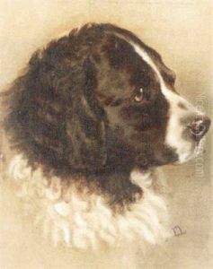 Portrait Of A Spaniel by Ernest Lawson