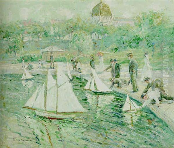 Model Sailboat Pond, Central Park, New York - view 1
