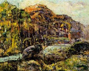 Mountain Landscape With Stream by Ernest Lawson