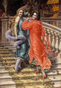 In The Theatre by Gaetano Bellei