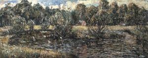 Duck Pond At Norfolk, Connecticut by Ernest Lawson