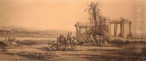 Campement De Bedouins by Jean-Joseph Bellel