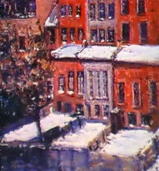 Backyard In Winter - view 1