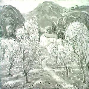 Apple Blossoms by Ernest Lawson