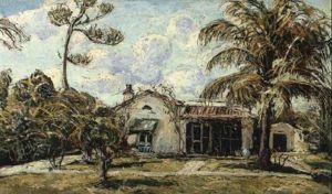 My House In Coral Gables, Florida by Ernest Lawson