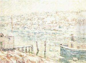 Winter, Harlem River by Ernest Lawson