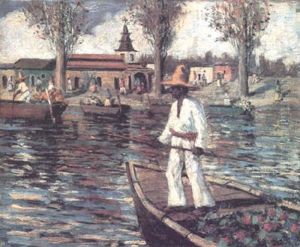 Flower Boats On A River, Mexico Flower Boats On A River, Mexico