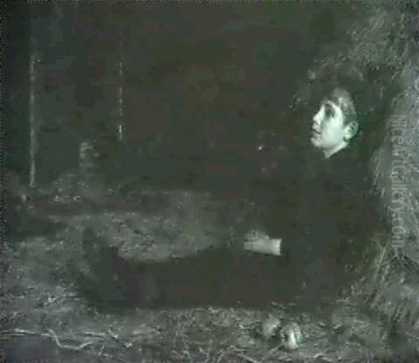 Boy In A Barn - view 1