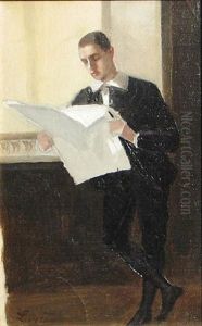Reading The News by Joseph Fortune-Seraphin Layraud