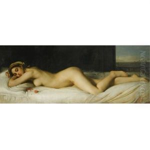 Odalisque Couchee by Joseph Fortune-Seraphin Layraud