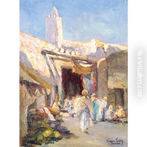 Entree Des Souks A Kairouan by Lazare-Levy