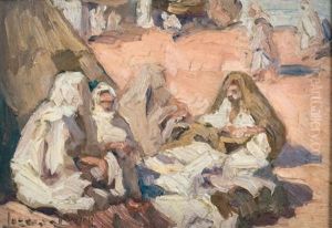 Bedouins Scene De Marche Orientale Bedouins Scene De Marche Orientale