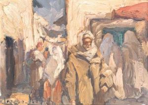 Hommes Au Marche by Lazare-Levy