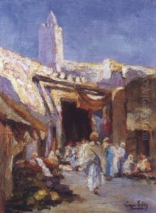 Entree Des Souks A Kairouan, Tunisie by Lazare-Levy