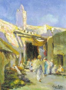 Entee Des Souks A Kairouan by  Lazare-Levy