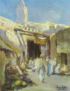 Entree Des Souks A Kairouan by  Lazare-Levy