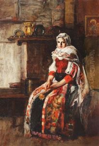 Peasant Girl by Emilian Lazarescu