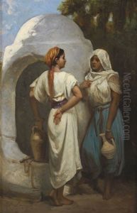Femmes Au Puits by Jean Raymond Hippolyte Lazerges