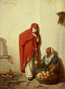 Marchand D'oranges by Jean Raymond Hippolyte Lazerges