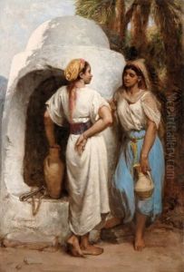 Femmes Au Puits by Jean Raymond Hippolyte Lazerges