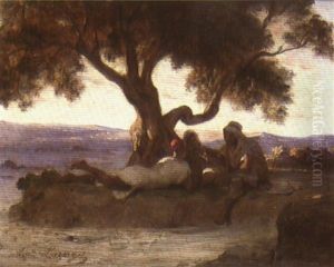 Les Conteurs Sous L'arbre by Jean Raymond Hippolyte Lazerges