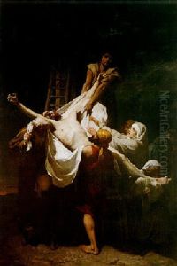 Descent From The Cross by Jean Raymond Hippolyte Lazerges