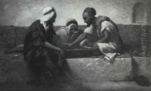 Arabs Playing A Game - view 1