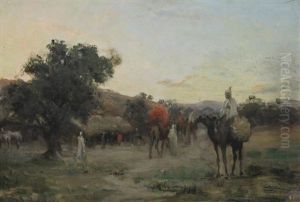 Le Campement Arabe by Jean Baptiste Paul Lazerges