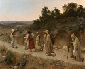 Le Retour Au Village by Jean Baptiste Paul Lazerges