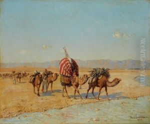 La Caravane by Jean Baptiste Paul Lazerges