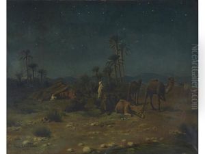 Rest Under A Starry Sky by Jean Baptiste Paul Lazerges