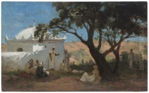 Escena Arabe by Jean Baptiste Paul Lazerges