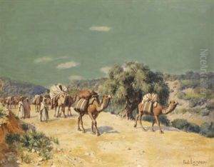 Caravane En Marche by Jean Baptiste Paul Lazerges