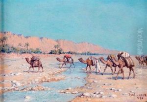 Les Chameliers by Jean Baptiste Paul Lazerges