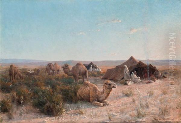 Le Campement Au Crepuscule - view 1