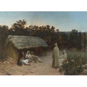 Weary Travelers by Jean Baptiste Paul Lazerges