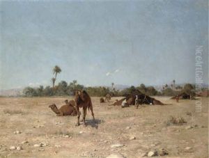Desert Encampment by Jean Baptiste Paul Lazerges