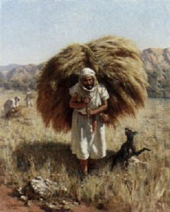 Arabs Haying In The Fields