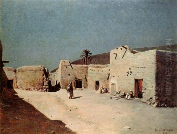 An Arab Town At Night - view 1